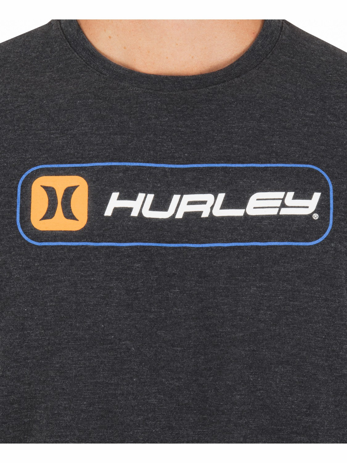 Hurley Discount | Inlined Slub Short Sleeve - Black Heather
