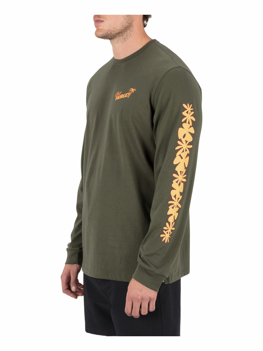 Hurley Discount | Chambord Long Sleeve - Charcoal Fern