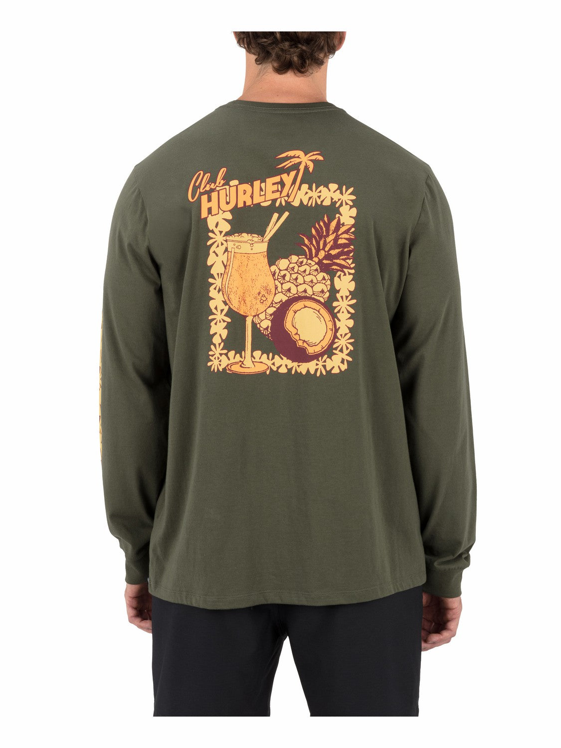 Hurley Discount | Chambord Long Sleeve - Charcoal Fern