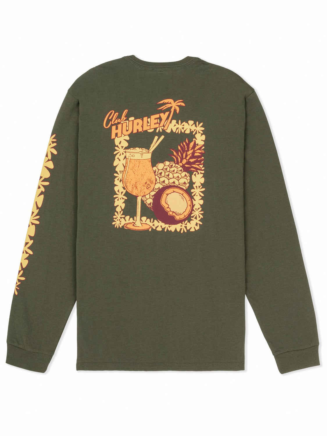 Hurley Discount | Chambord Long Sleeve - Charcoal Fern