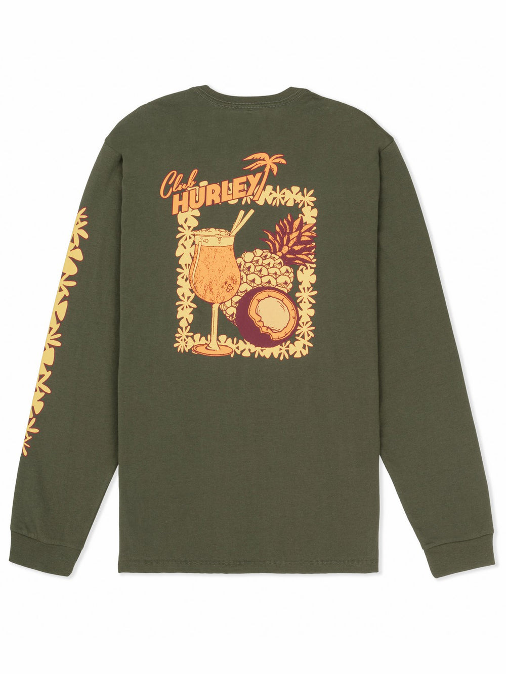 Hurley Discount | Chambord Long Sleeve - Charcoal Fern
