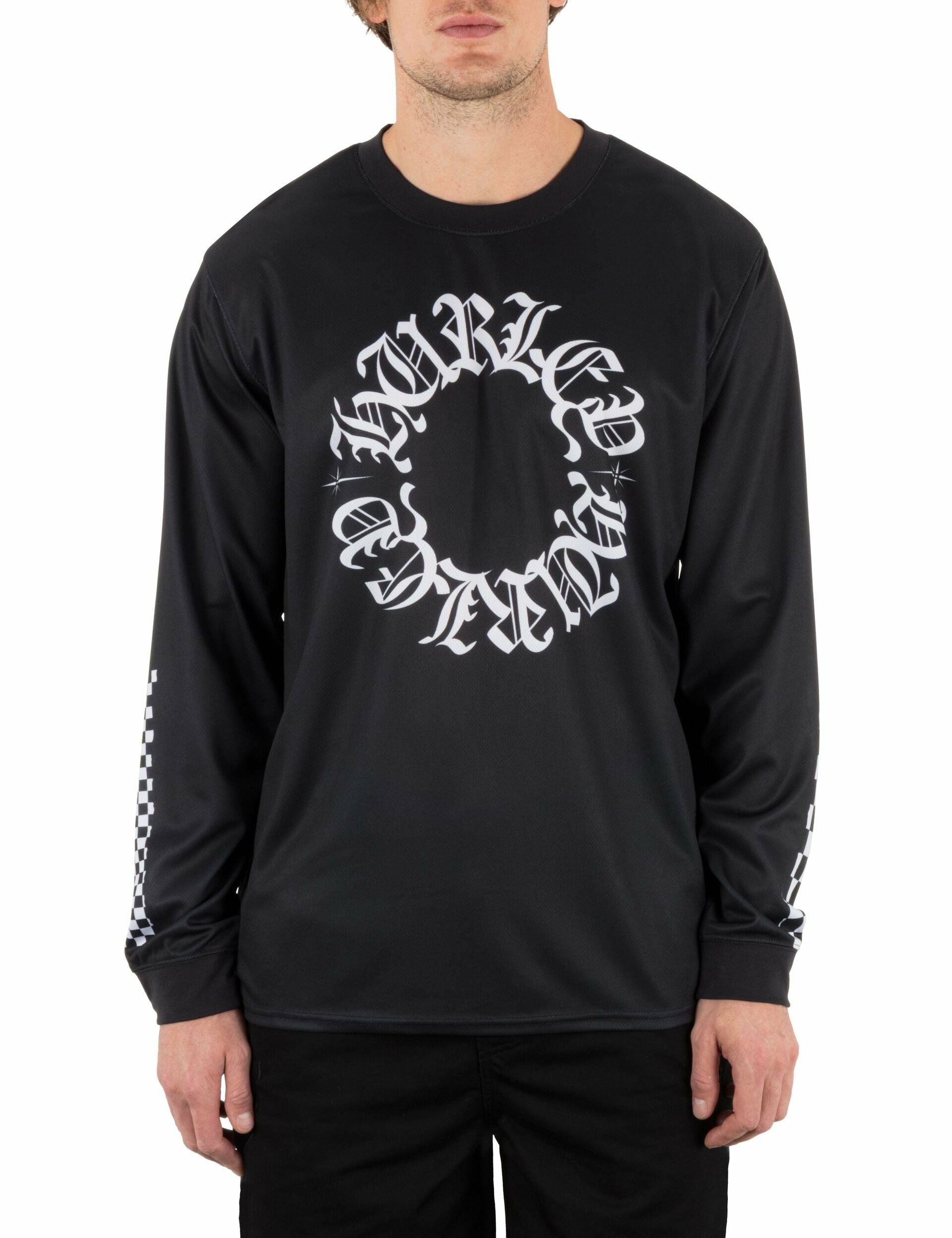 Hurley | Hurley x Travis Barker Check Out Long Sleeve Jersey - BLACK