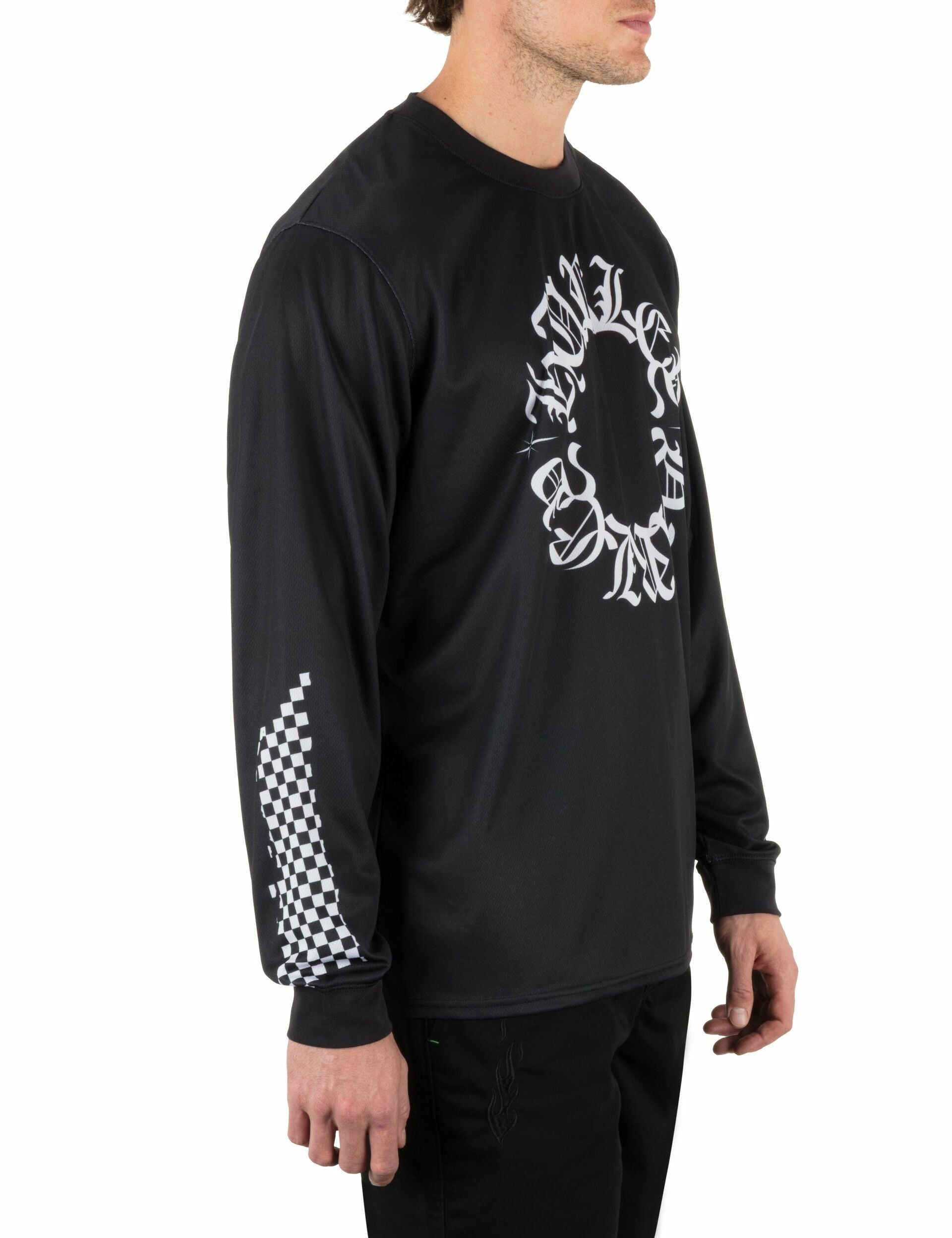Hurley | Hurley x Travis Barker Check Out Long Sleeve Jersey - BLACK