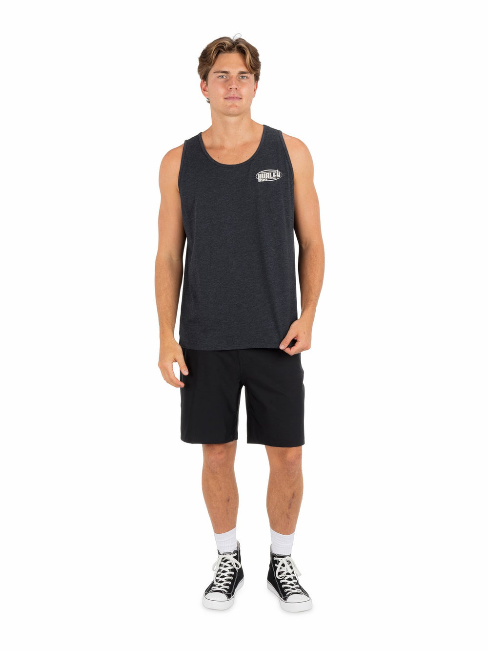 Hurley Discount | Speed Stars Slub Tank - Black Heather