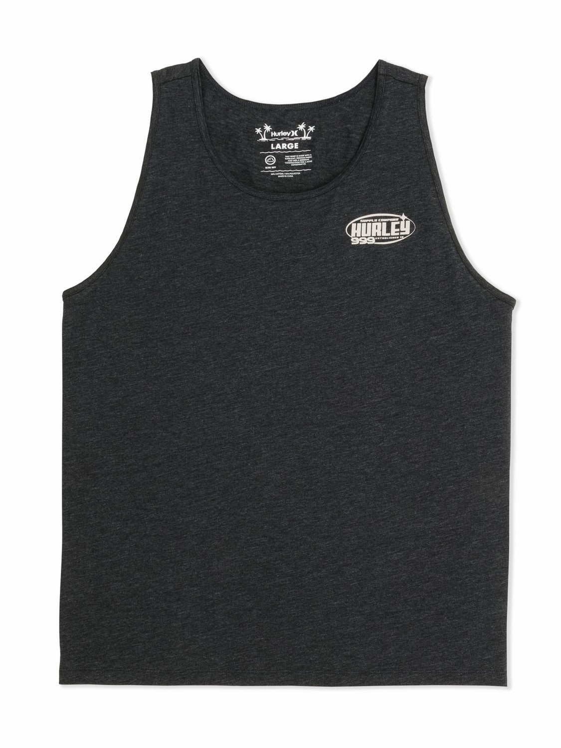 Hurley Discount | Speed Stars Slub Tank - Black Heather