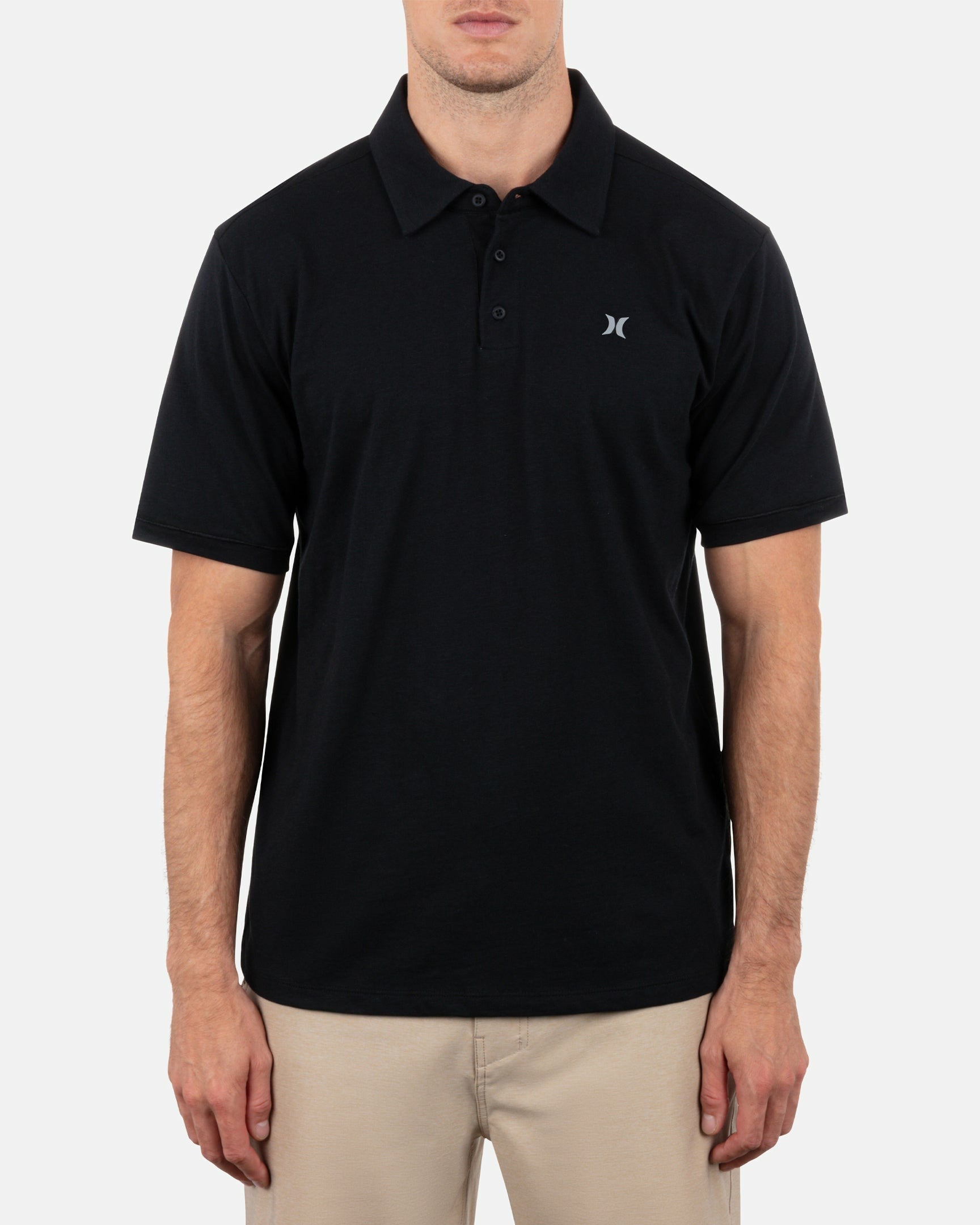Hurley For Sale | Icon Slub Polo Short Sleeve - Black