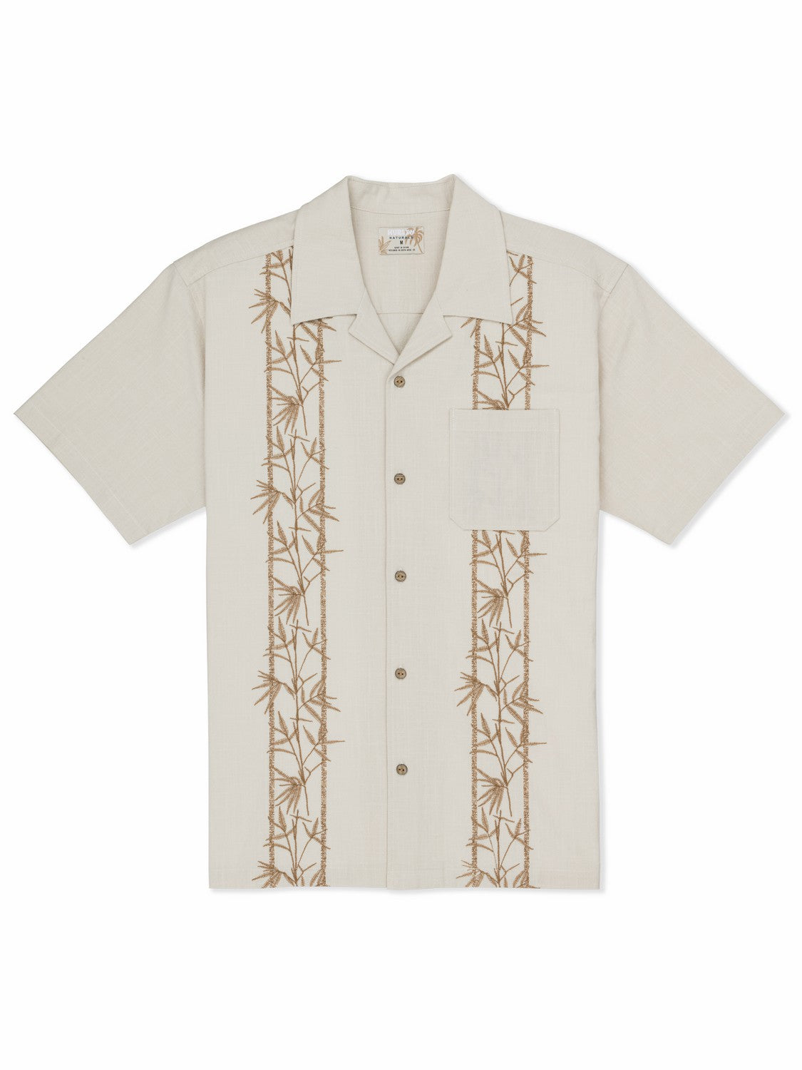 Hurley Discount | Sano Camp Embroidered Short Sleeve - Bone
