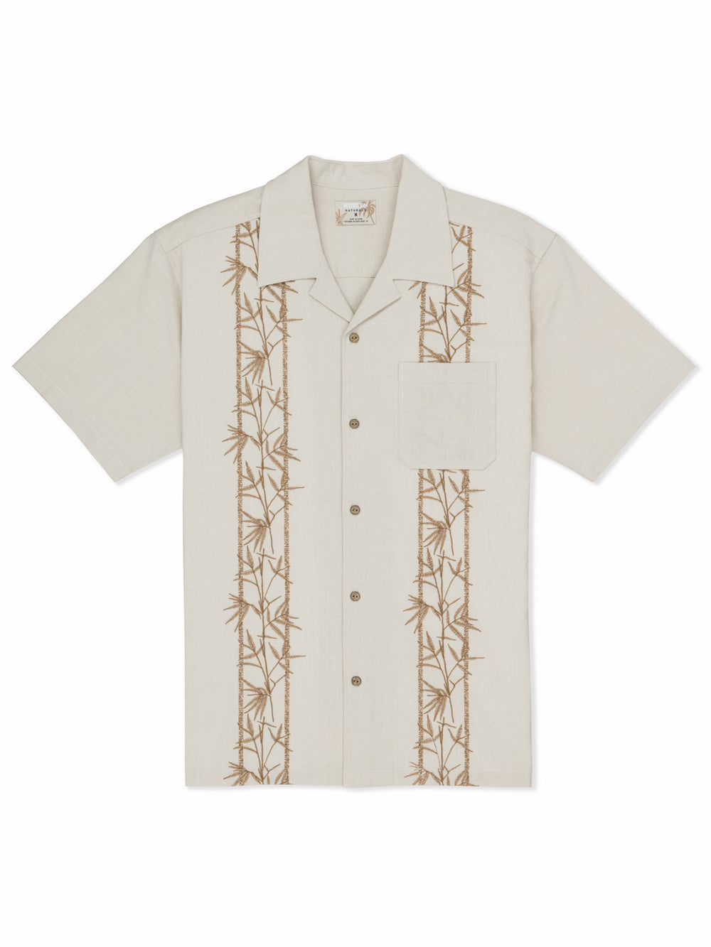 Hurley Discount | Sano Camp Embroidered Short Sleeve - Bone