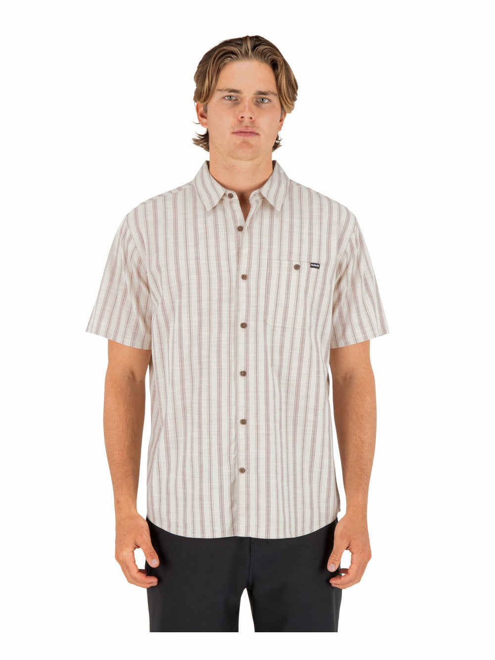 Hurley On Sale | Lido Stripe Short Sleeve - Bone