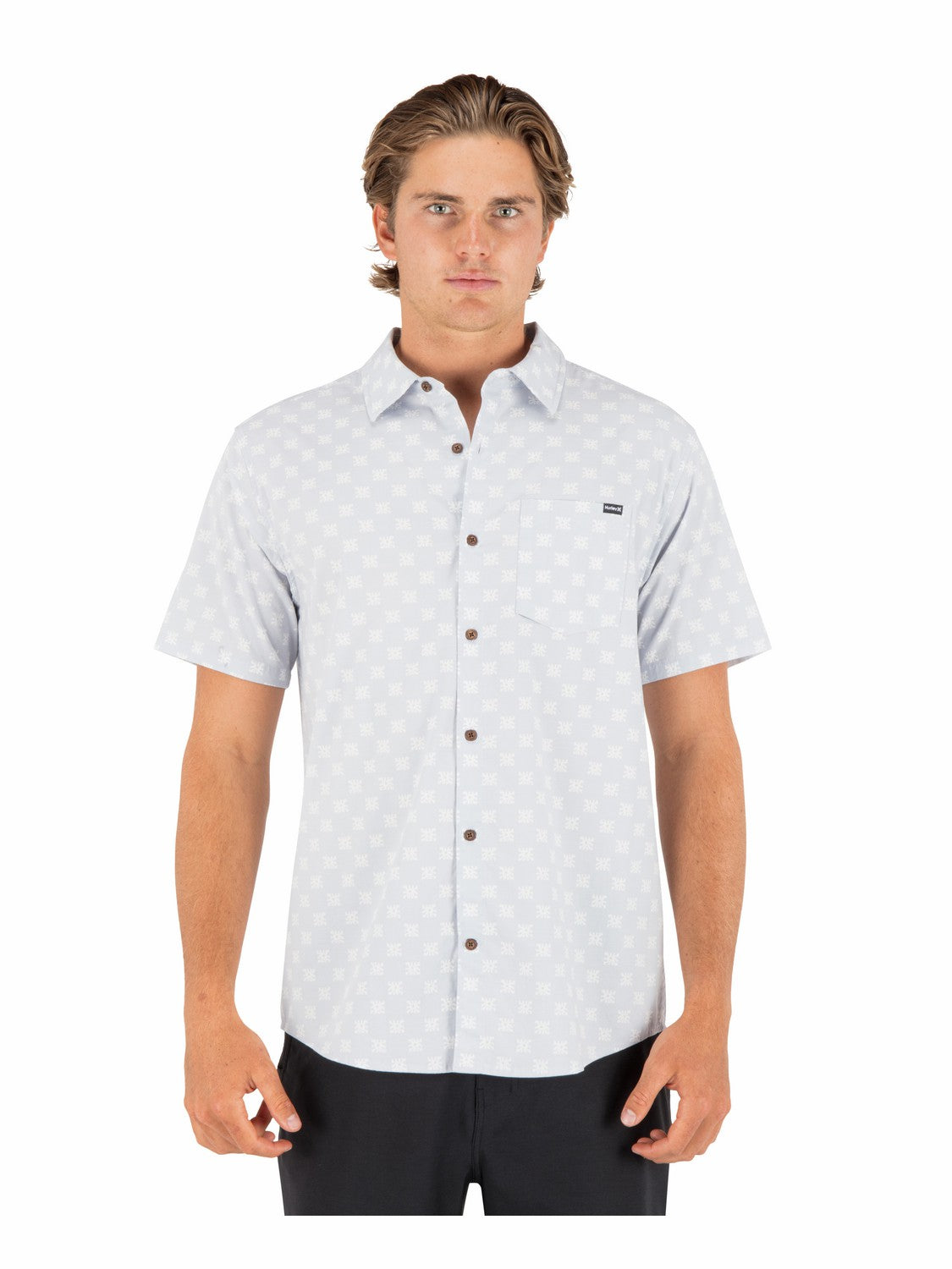 Hurley | Lido Stretch Short Sleeve - Light Asteroid