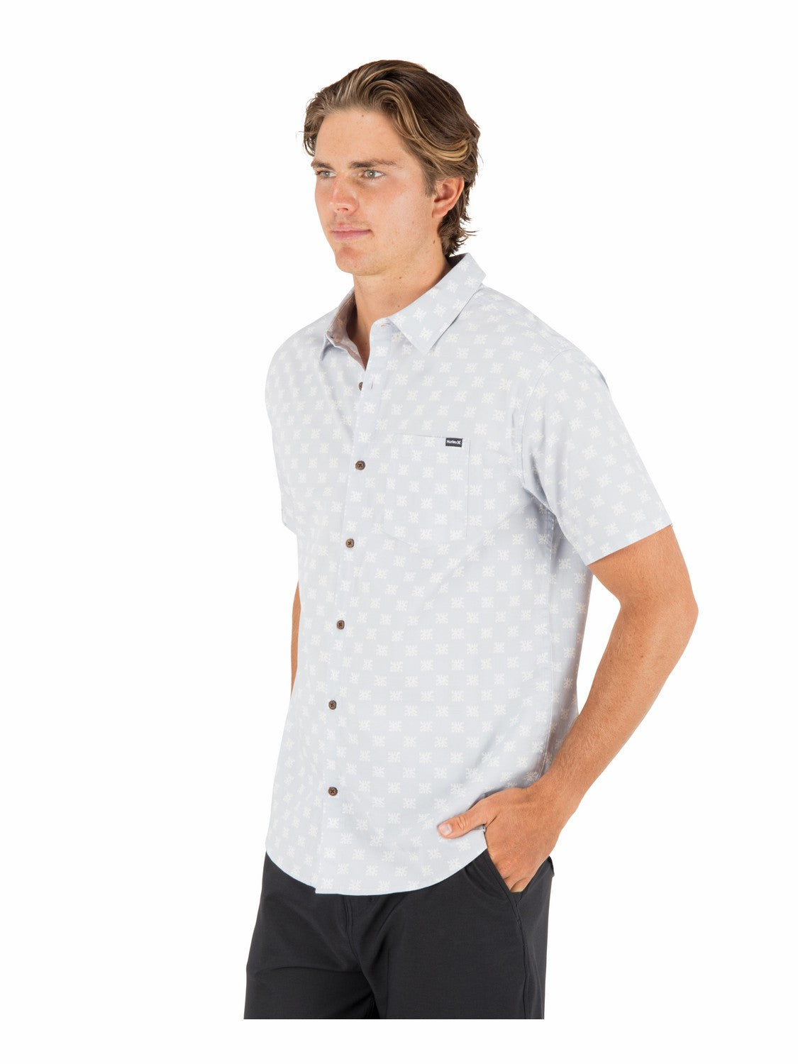 Hurley | Lido Stretch Short Sleeve - Light Asteroid