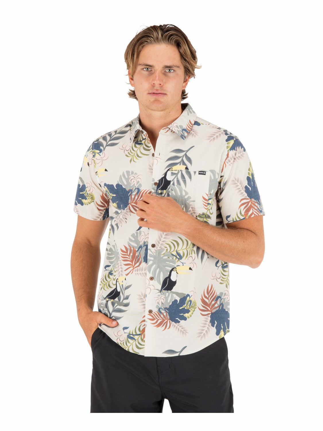 Hurley Discount | Lido Stretch Short Sleeve - Bone