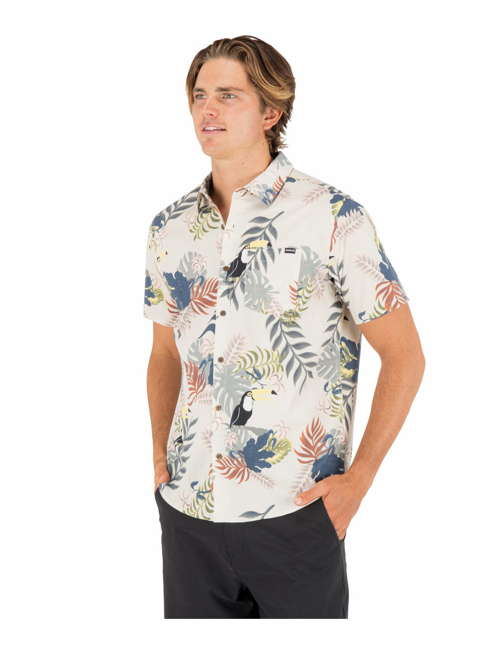 Hurley Discount | Lido Stretch Short Sleeve - Bone