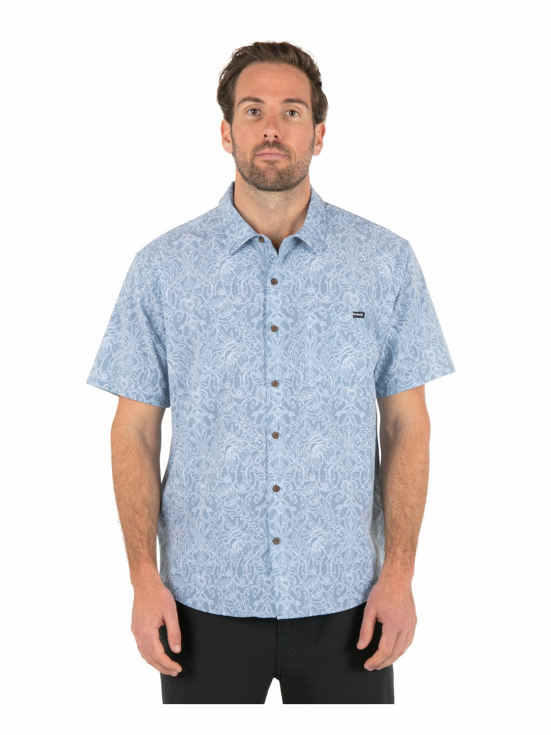 Hurley Discount | Newport Stretch Short Sleeve - Worker Blue