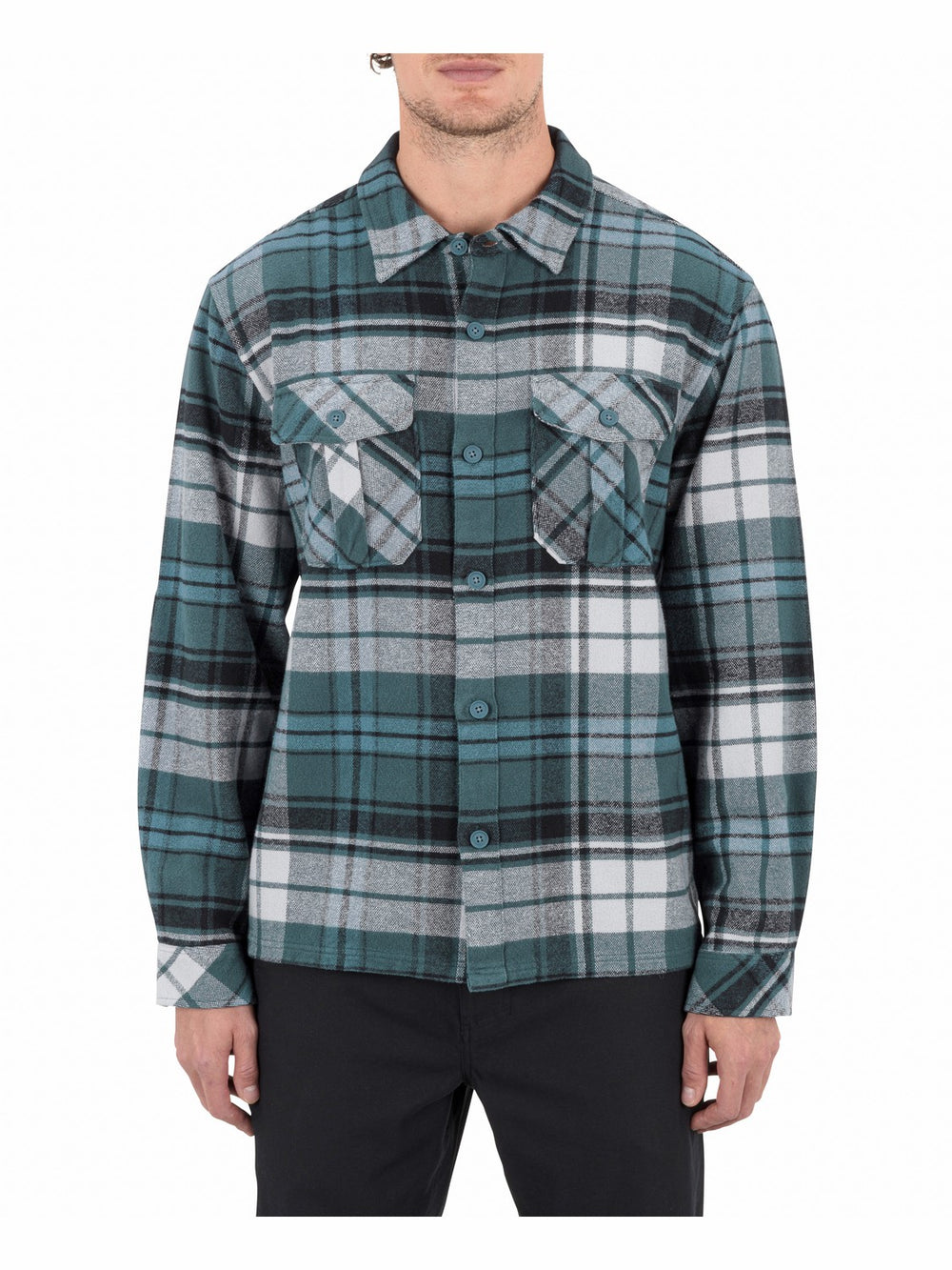 Hurley On Sale | Santa Cruz Seaside Flannel Long Sleeve - Armored Navy
