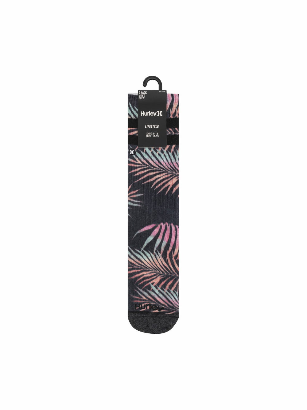 Hurley On Sale | Extended Terry Crew Socks (2 Pack) - Black
