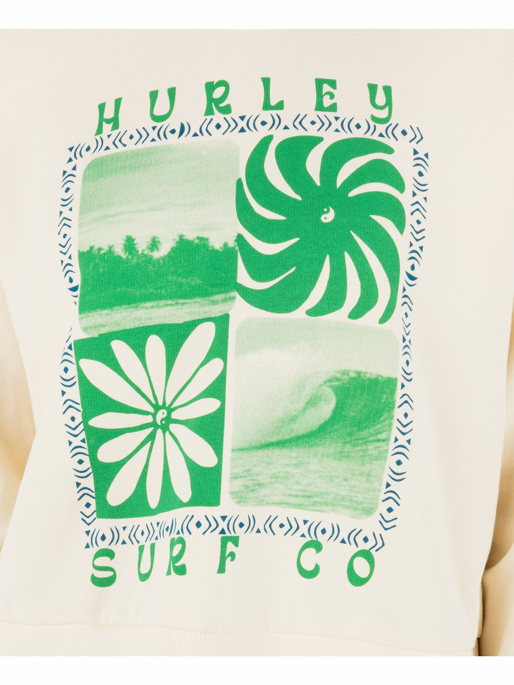 Hurley On Sale | Cycles Of The Earth Boxy Crew - Off White