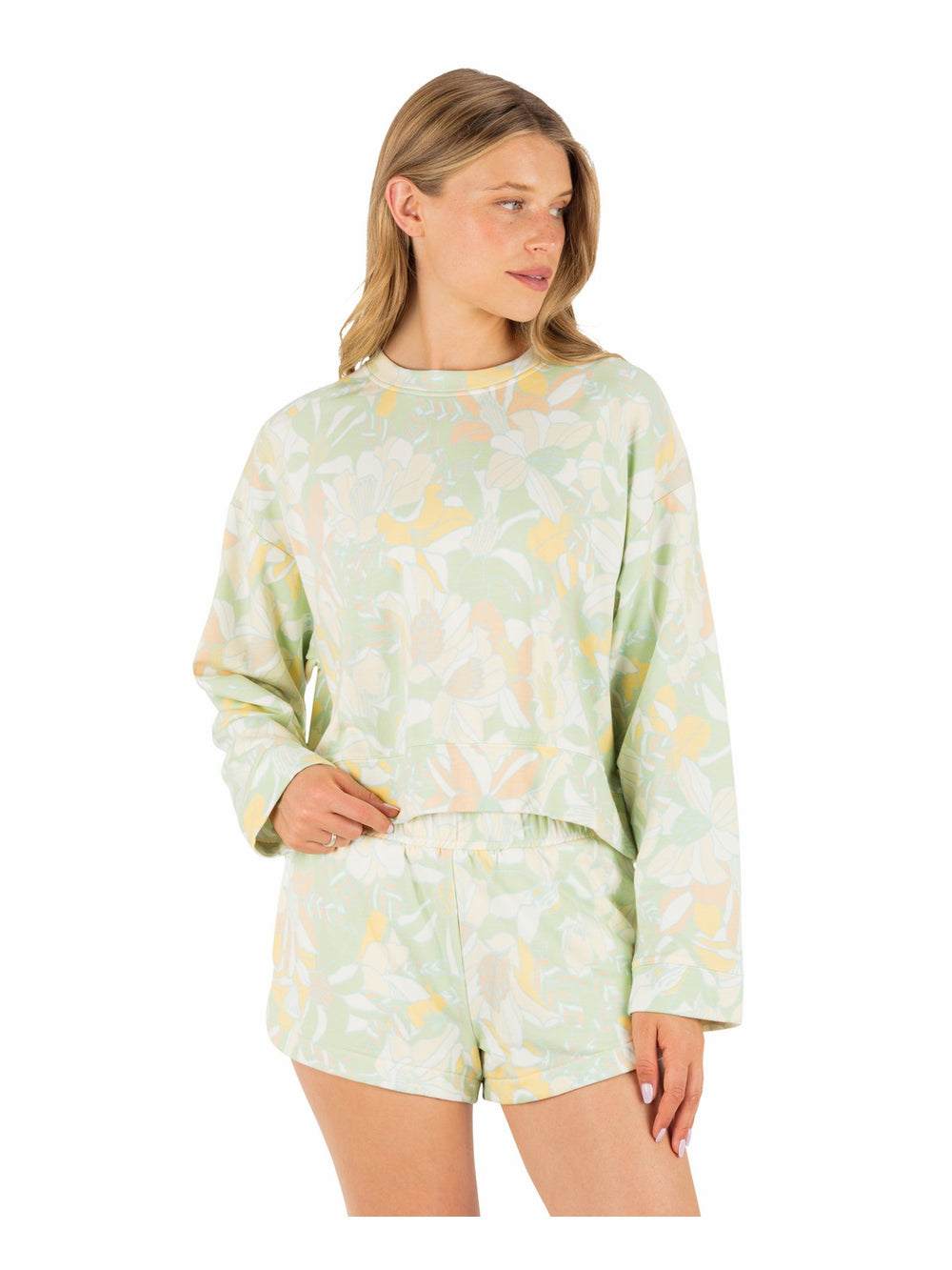 Hurley For Sale | Safari Floral Boxy Crew - Spray