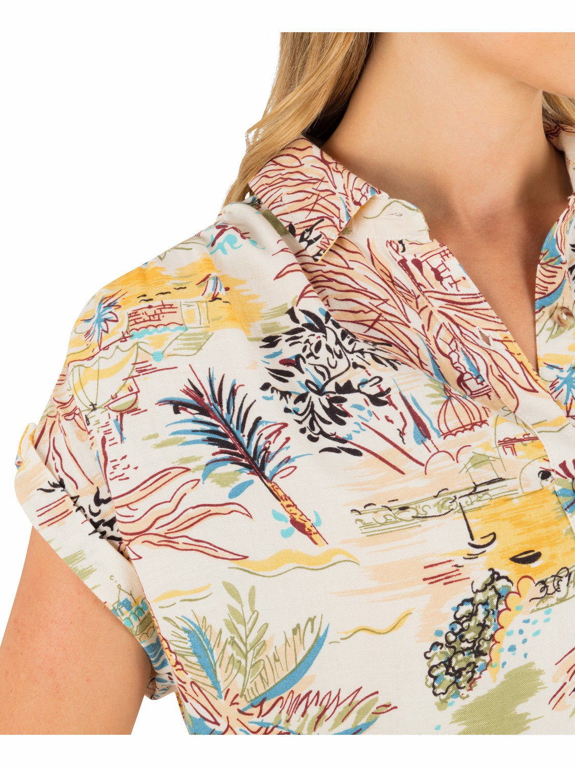 Hurley For Sale | Safari Scenic Short Sleeve - Off White