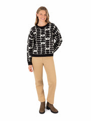 Hurley Discount | Daisy Trellis Sweater - BLACK