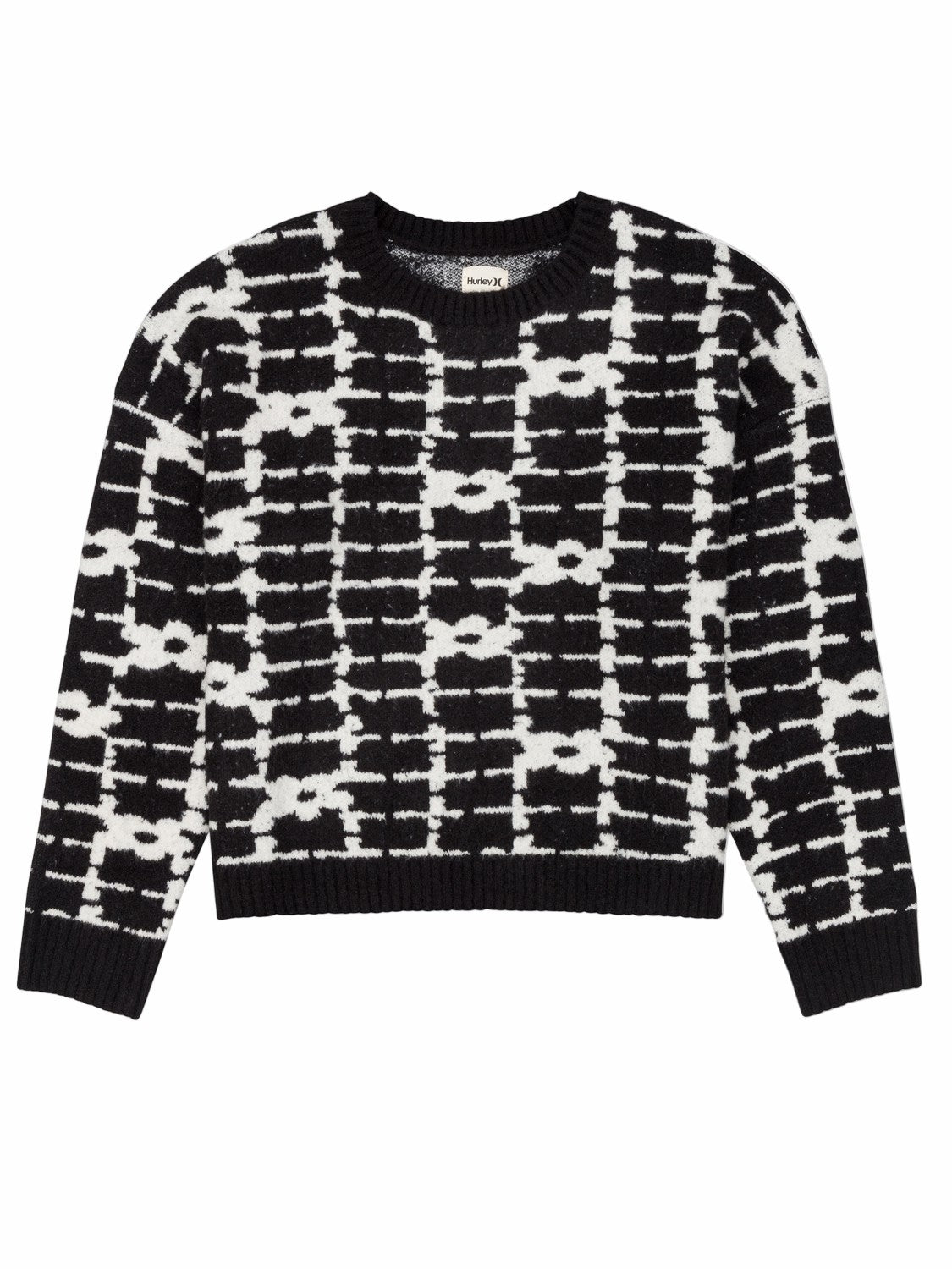 Hurley Discount | Daisy Trellis Sweater - BLACK