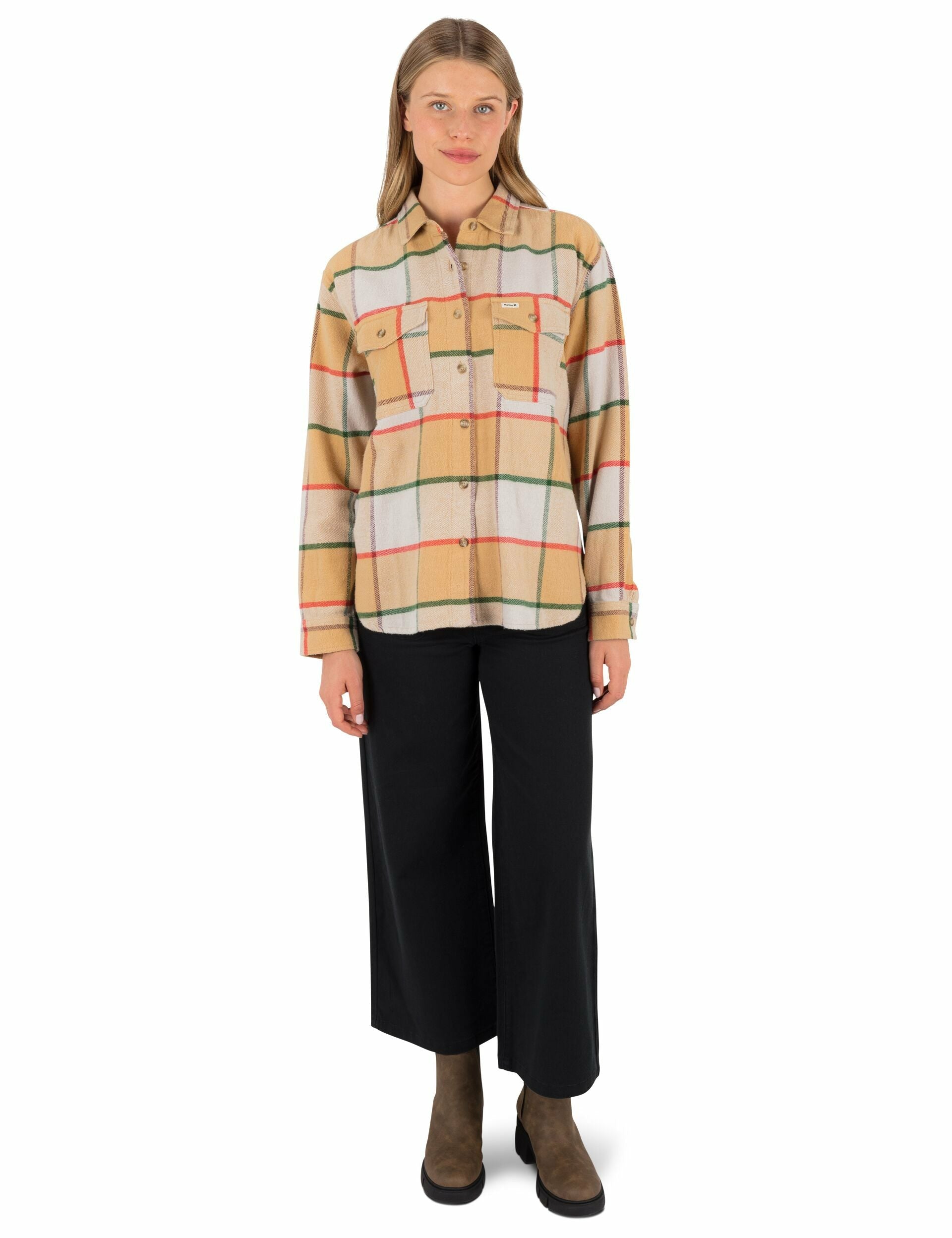 Hurley | Wander Boyfriend Flannel - Lilac Marble