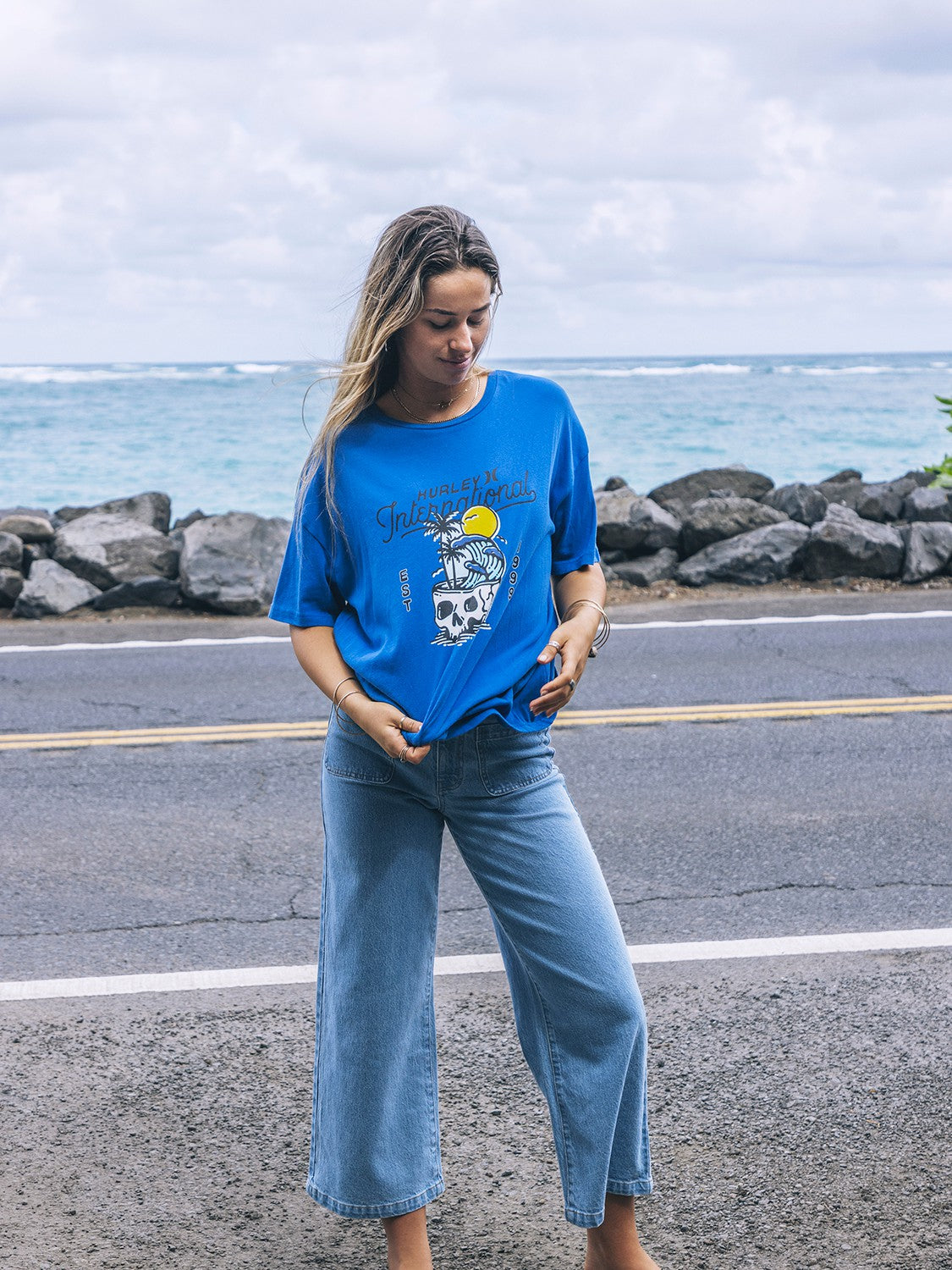 Hurley | Skulltide Boyfriend Tee - Hydro