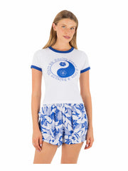 Hurley For Sale | Peace Out Ringer Baby Tee - Hydro