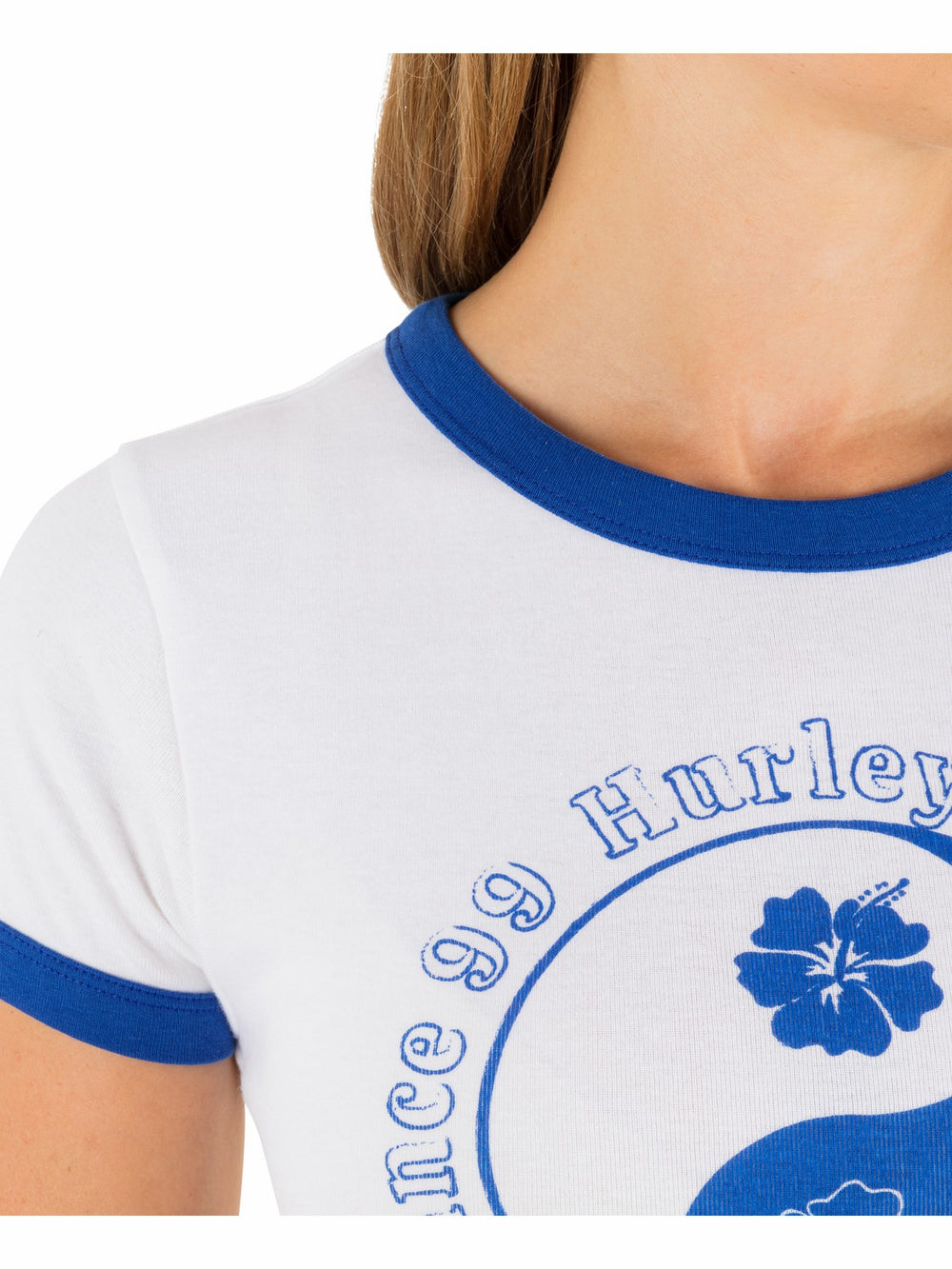 Hurley For Sale | Peace Out Ringer Baby Tee - Hydro
