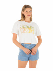 Hurley Discount | Surf Days Boxy Crop Tee - Tofu