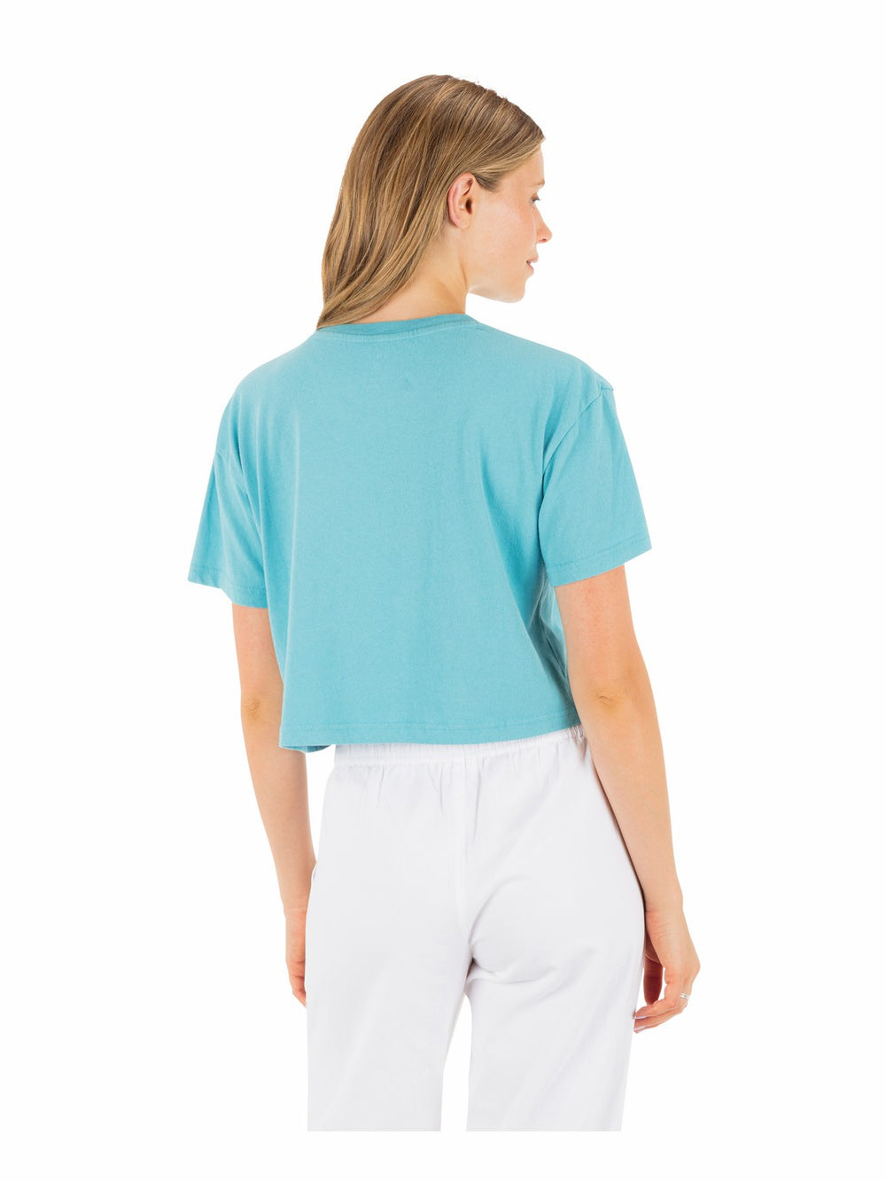 Hurley Discount | Burro Boxy Crop Tee - Maui Blue