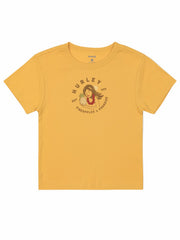 Hurley For Sale | Pineapples And Paradise Baby Tee - SAFFRON