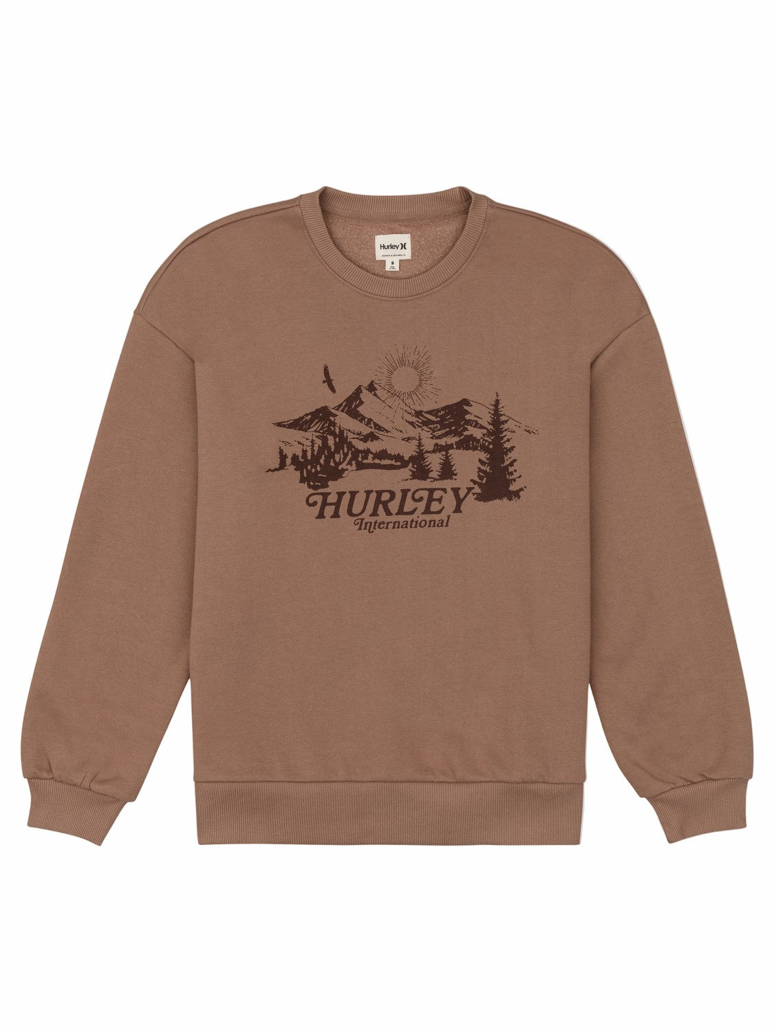 Hurley On Sale | Escapism Oversize Crew - COCOA CREAM