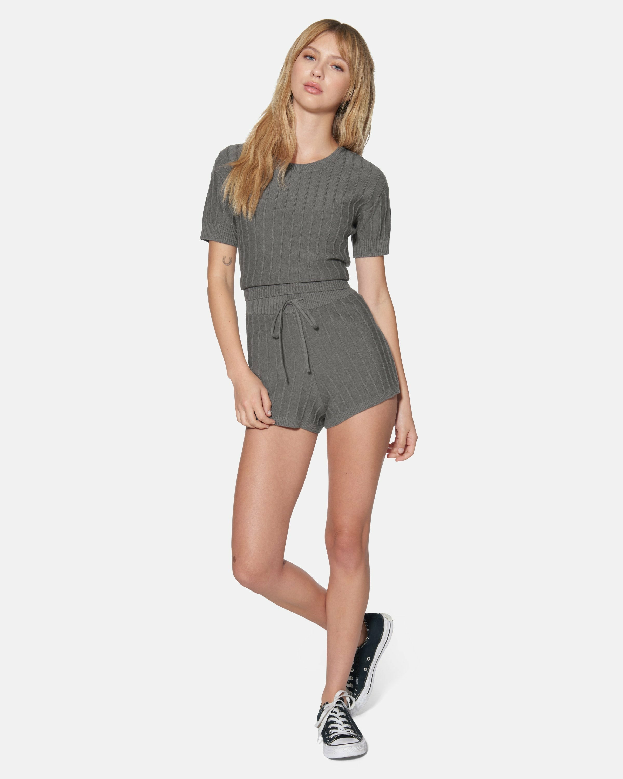 Hurley Discount | Daylight Sweater Short - Charcoal Gray