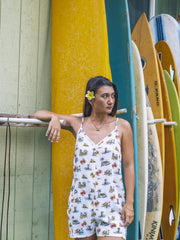 Hurley On Sale | Island Time Romper - Tofu