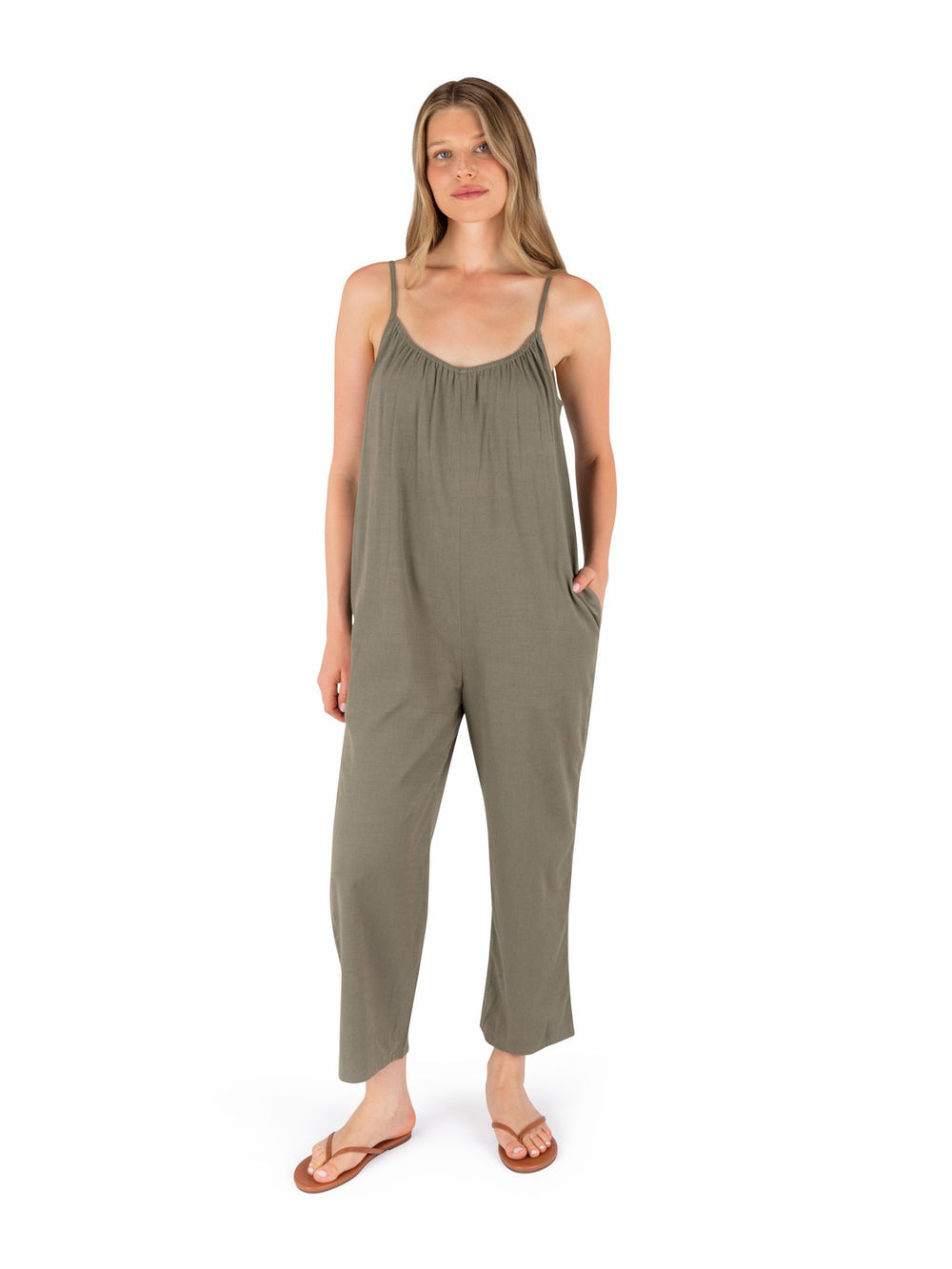 Hurley On Sale | New Heights Jumpsuit - Olive Grove