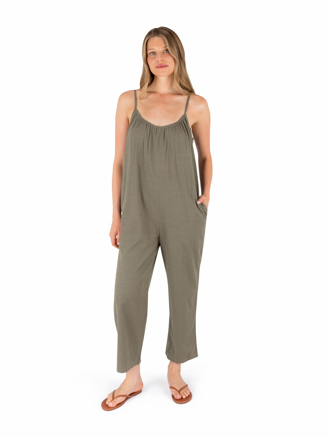 Hurley On Sale | New Heights Jumpsuit - Olive Grove