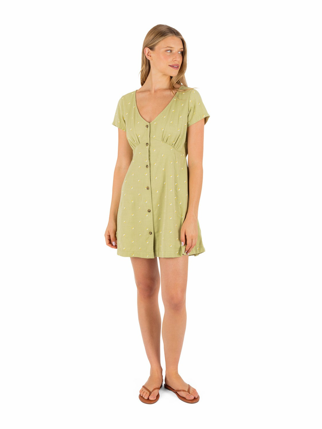 Hurley | Wavy Dot Dress - Fern
