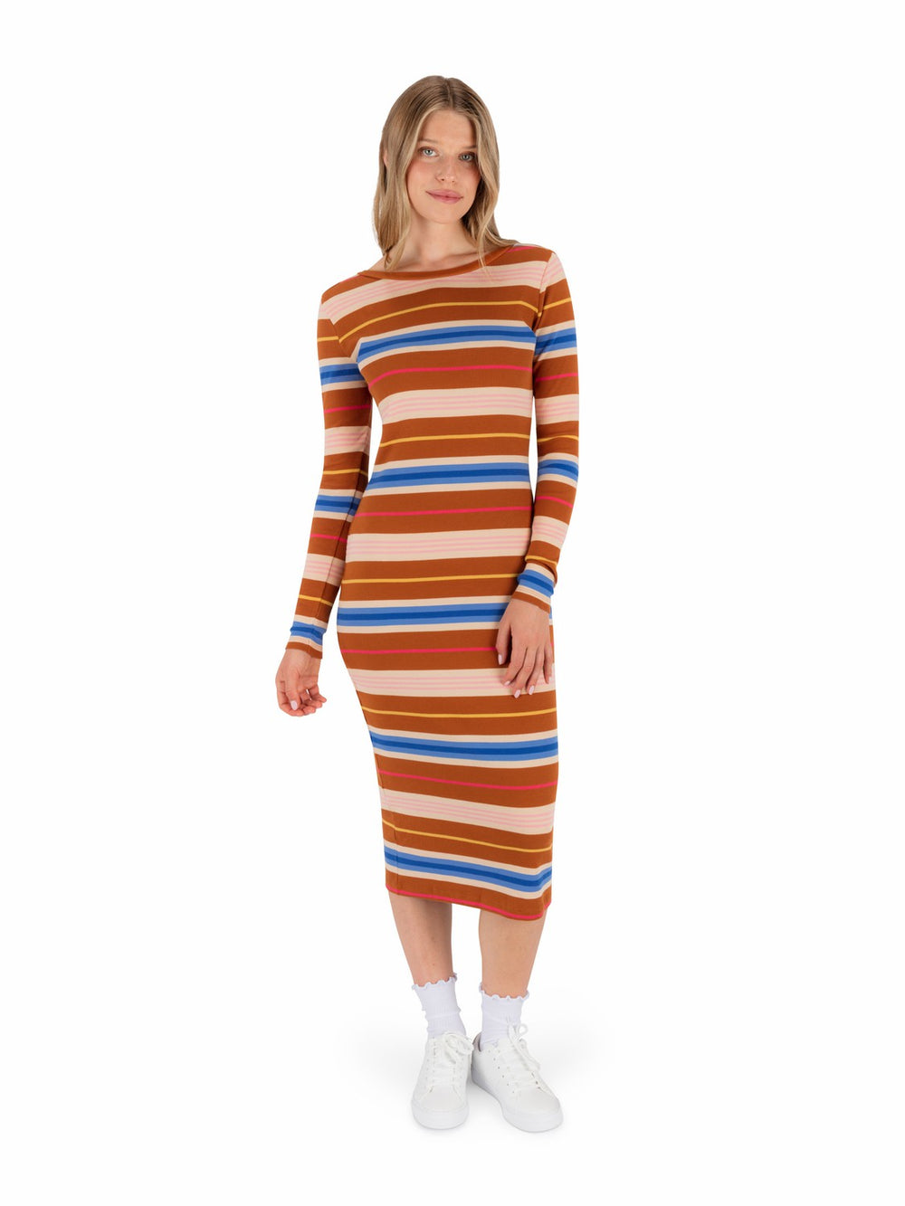 Hurley For Sale | Just A Girl Long Sleeve Dress - LEATHER BROWN
