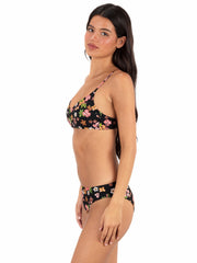 Hurley | Max Hibiscus Dream Bralette - Black Floral