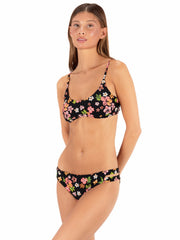 Hurley Discount | Max Hibiscus Dream Moderate Bottom - Black Floral