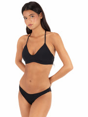 Hurley Discount | Solid Adjustable Bikini Top - Black