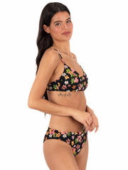 Hurley On Sale | Max Hibiscus Dream Bralette - Black Floral