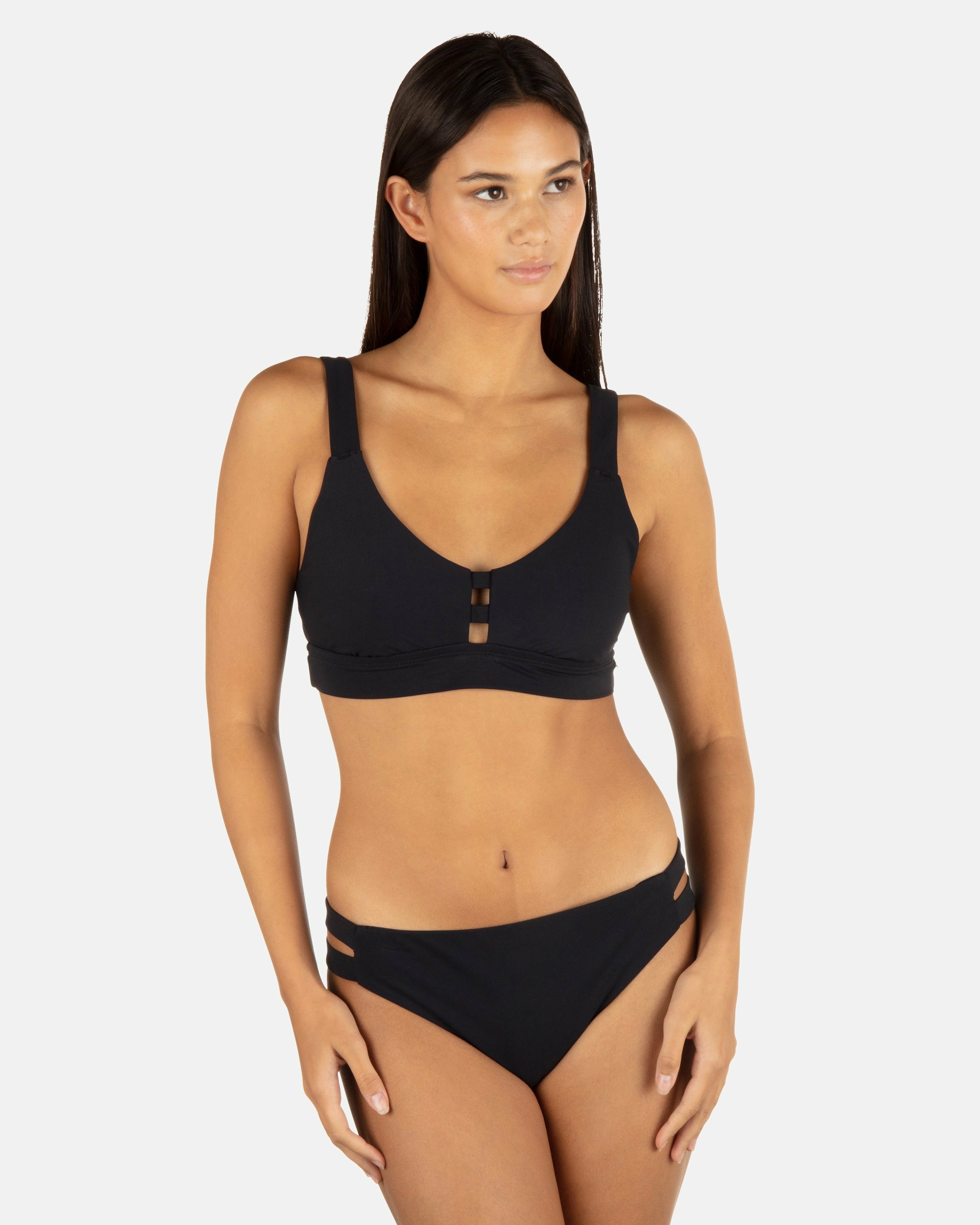 Hurley | Max Solid Tab Scoop Top - Black