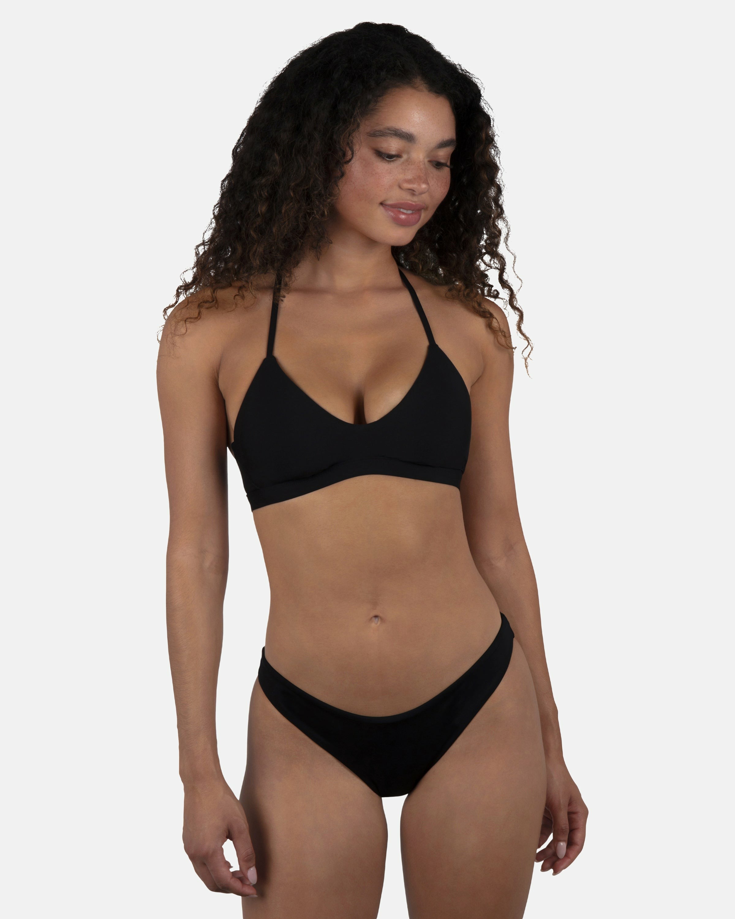 Hurley Discount | Solid Moderate Bikini Bottom - Black