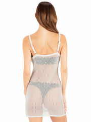 Hurley Discount | Embroidered Crochet Mini Dress - Egret
