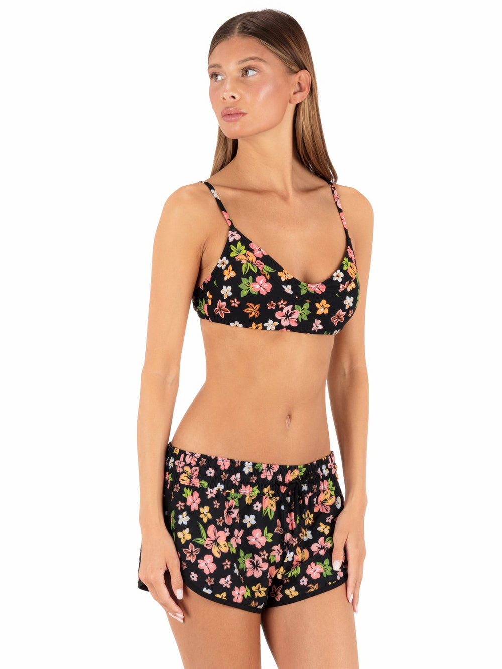 Hurley On Sale | Hibiscus Dream Phantom 2.5" Boardshort - Black Floral