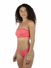 Hurley On Sale | Macrame Bandeau Bikini Top - Poppy
