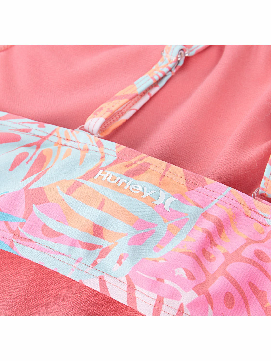 Hurley | Girls' Halter Monokini - Sunset Coral/ Multi