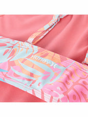 Hurley | Girls' Halter Monokini - Sunset Coral/ Multi